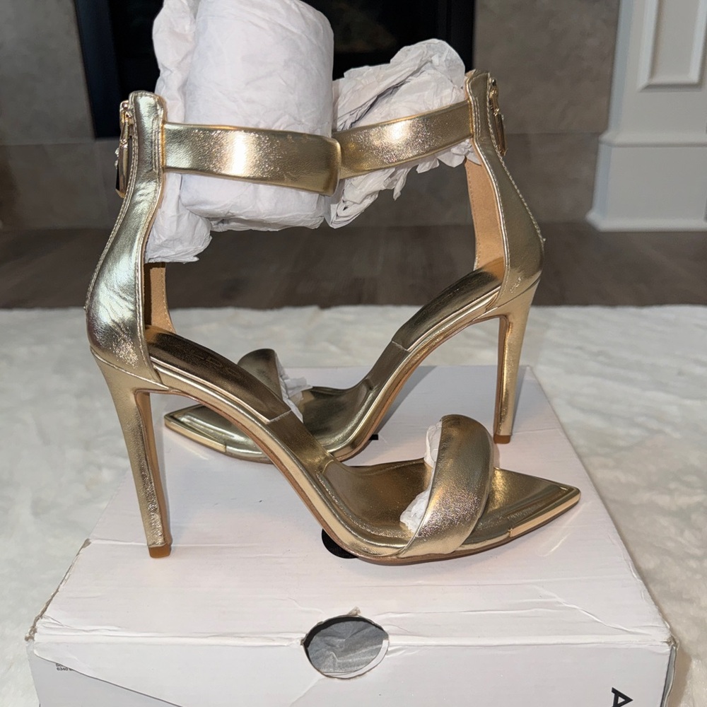 ALDO Elegant Gold Stiletto Heels
